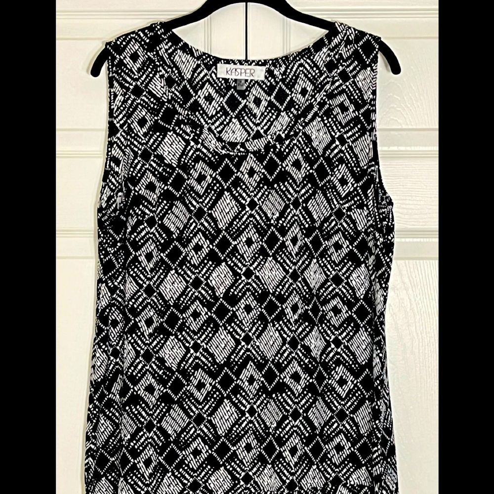 Kasper Women's Tribal Scoop Neck Blouse